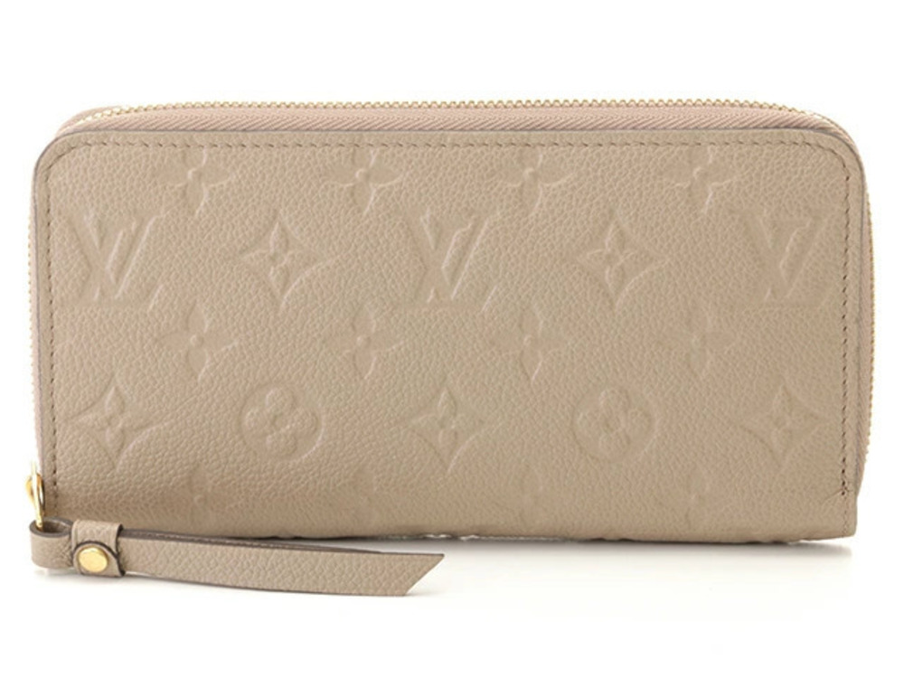 LOUIS VUITTON Zippy Wallet Monogram Empreinte Tourterelle Accessories Long
